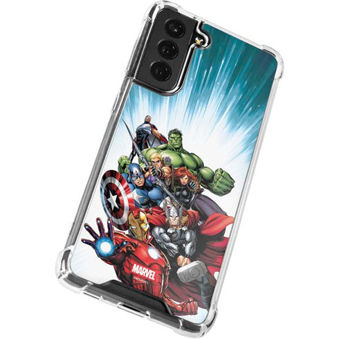 Marvel Avengers Team Galaxy S21 FE Clear Case